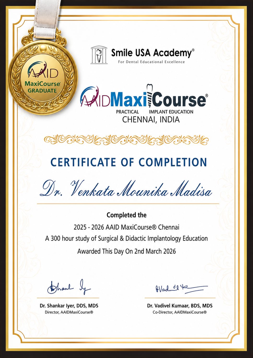 Fellowship Certificate